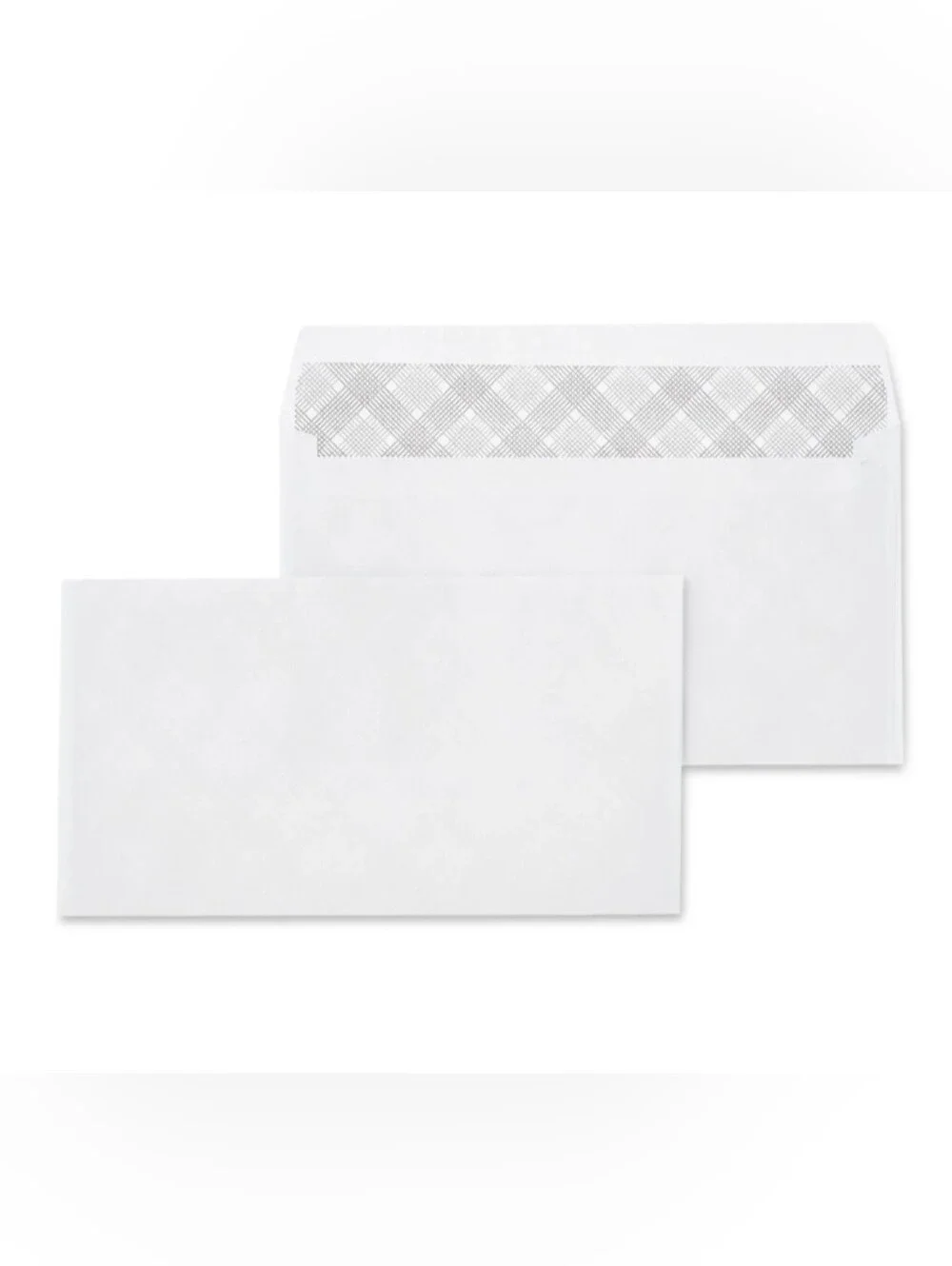 5 Boxes Gummed Envelopes with Privacy Tint, 100-Count, 3.63 x 6.5 Inches, White